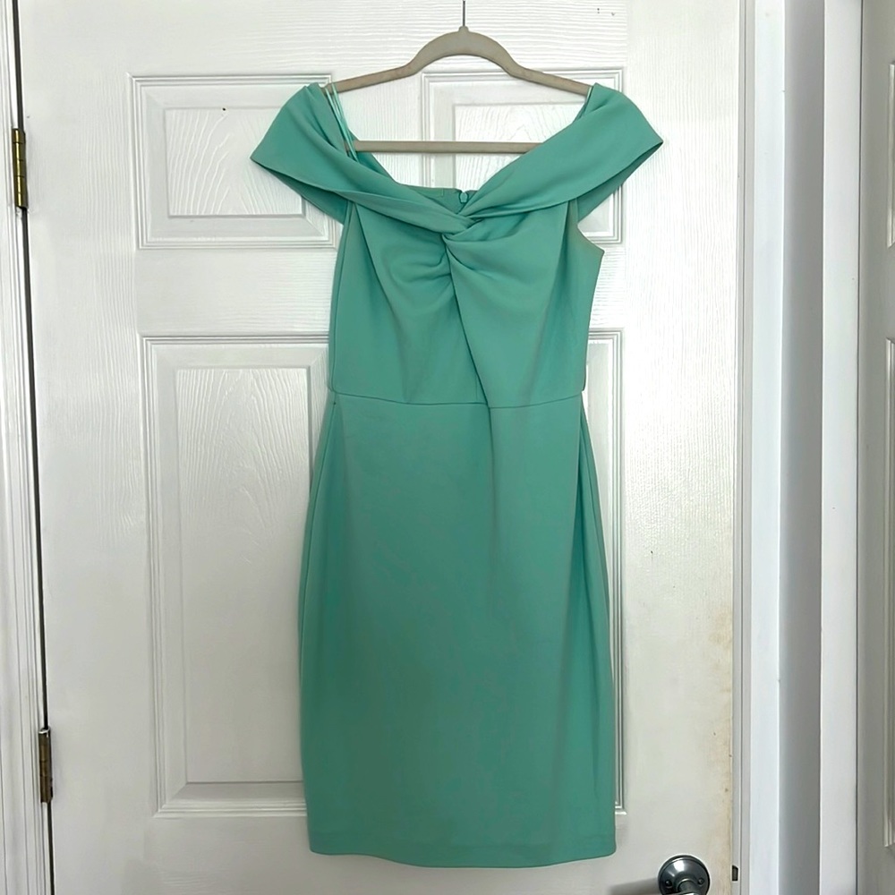 Seafoam green cocktail dress